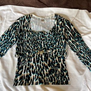 Cache Bandeau Top with Matching Cropped Sweater